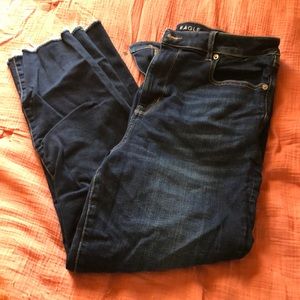 American Eagle straight crop jeans